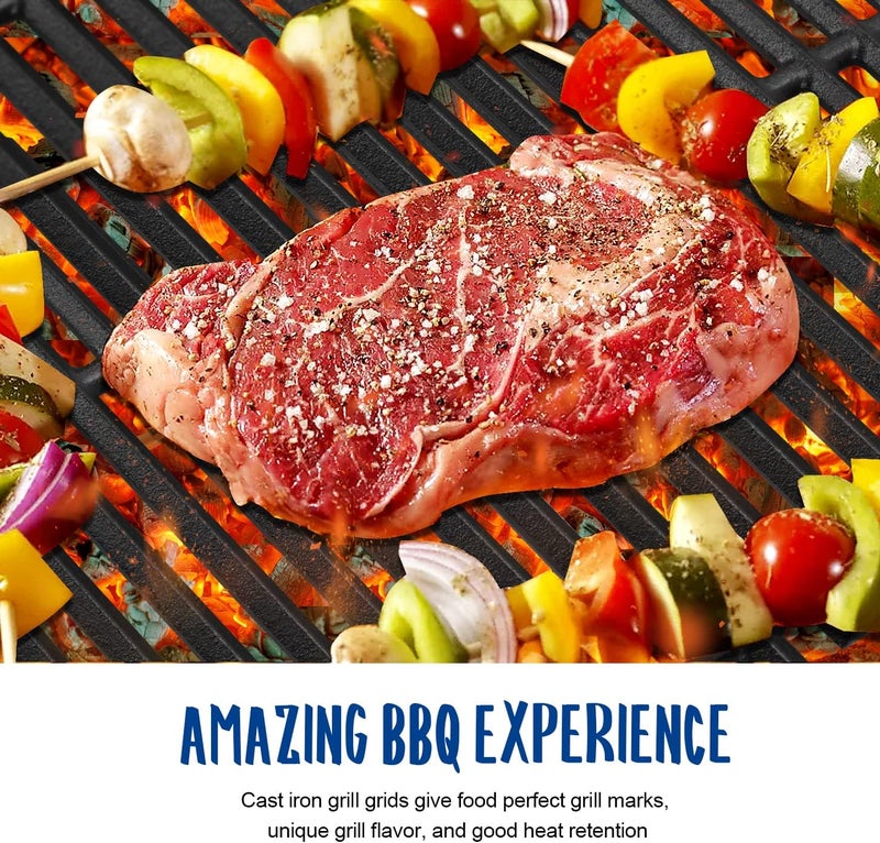 GGC 17" Grill Grates for Charbroil Tru Infrared 4 Burner 463242715 463242716 463276016 466242715 466242716 G533-0009-W1A, Cast Iron Grill Grates for Lowe's 606682 Nexgrill 720-0882A BHG 720-0882 - Image 4